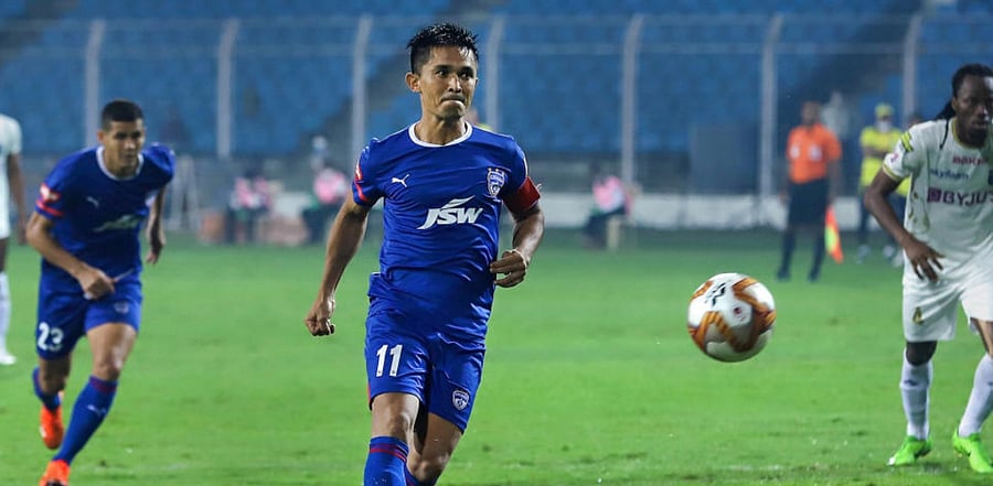 Sunil Chhetri. Credit: PTI file photo.