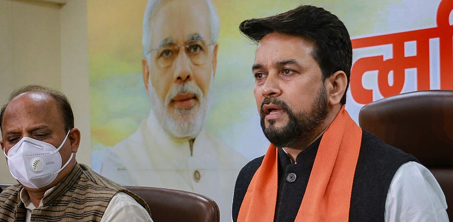 Anurag Thakur was conferred the honorary membership of the Institute of Company Secretaries of India (ICSI). Credit: PTI