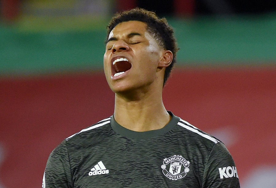 Manchester United's Marcus Rashford. Credit: Reuters Photo
