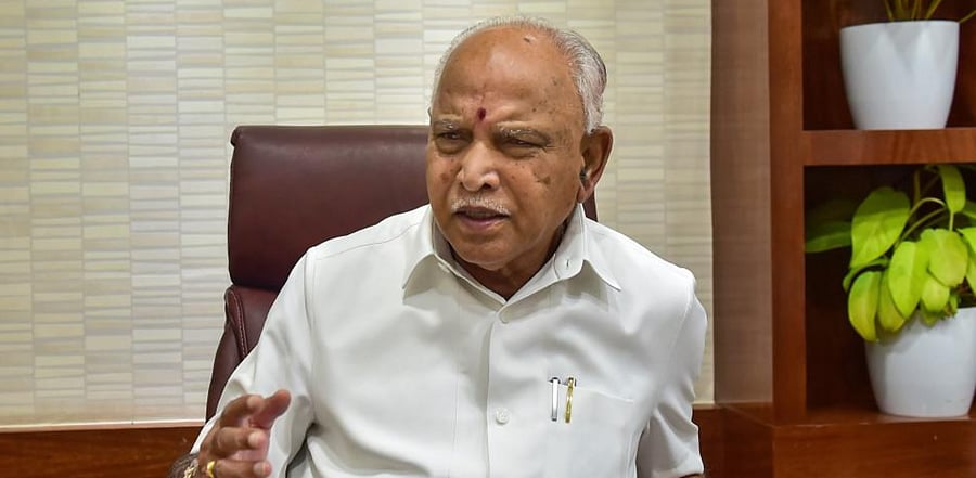 Karnataka Chief Minister B S Yediyurappa. Credit: DH Photo