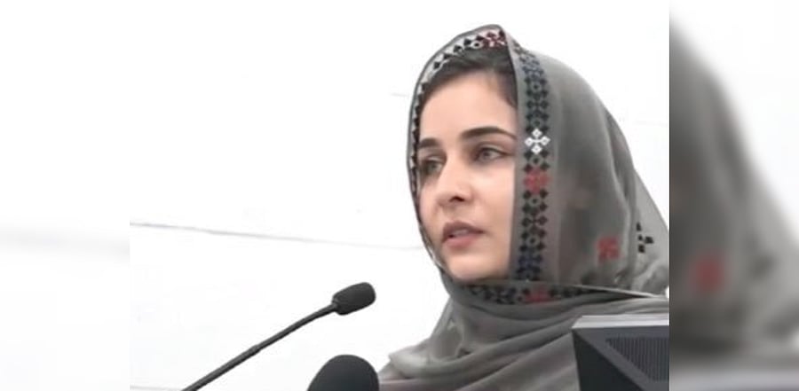 Pakistani political activist Karima Baloch. Credit: Twitter/@KarimaBaloch