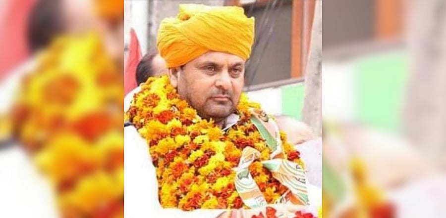 Veteran Congress leader and former minister Madan Lal Sharma. Credit: Twitter/@Neerajkundan