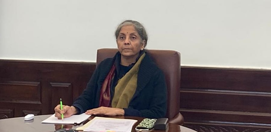 Finance Minister Nirmala Sitharaman. Credit: Twitter/@nsitharamanoffc
