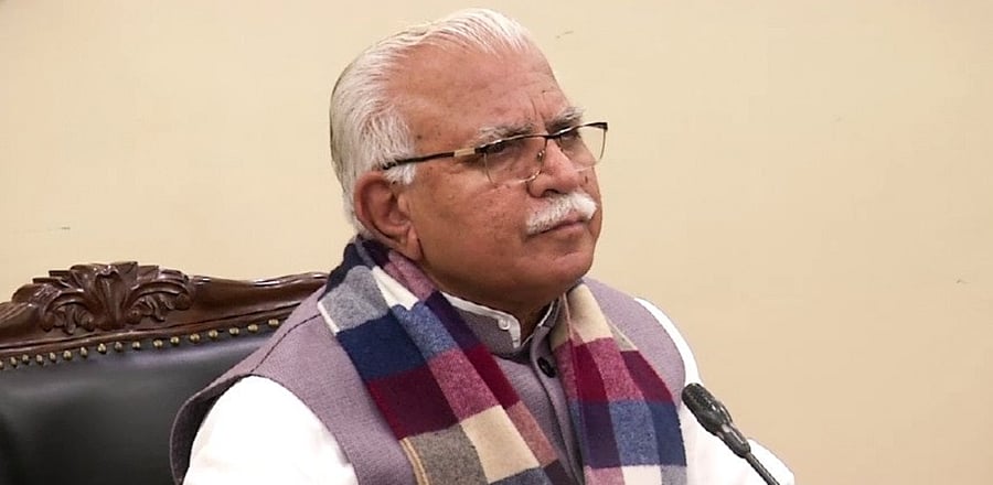 Haryana Chief Minister Manohar Lal Khattar. Credit: Facebook/manoharlalkhattar