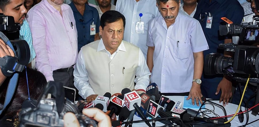 Assam CM Sarbananda Sonowal. Credit: PTI file photo.