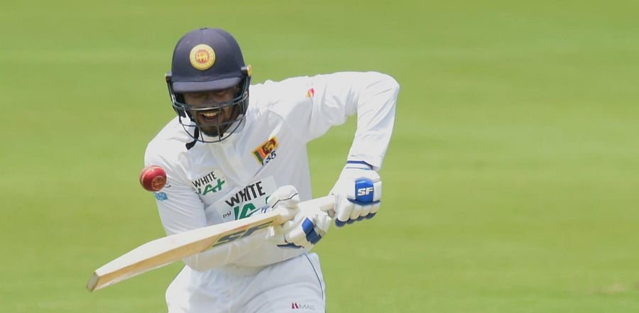 Sri Lanka's Dhananjaya de Silva plays a shot during the first day of the first Test cricket match between South Africa and Sri Lanka at SuperSport Park in Centurion. Credit: AFP.