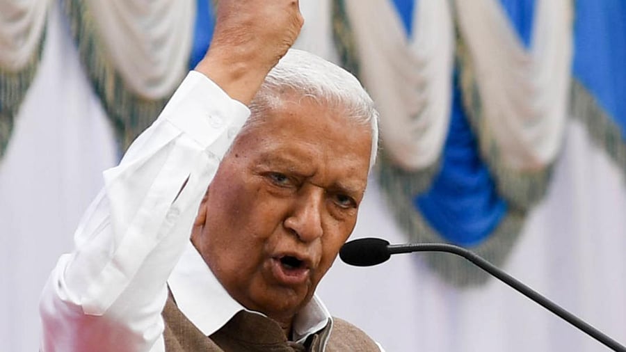 Governor Vajubhai Vala. Credit: DH File Photo