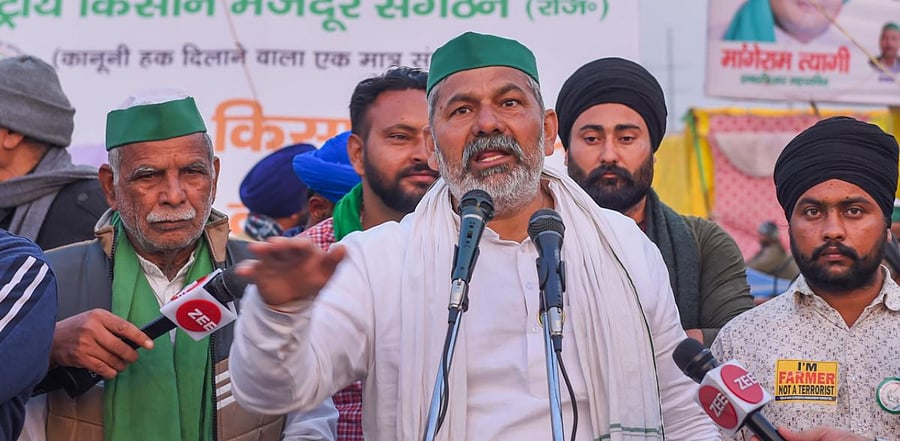 BKU leader Rakesh Tikait. Credit: PTI Photo