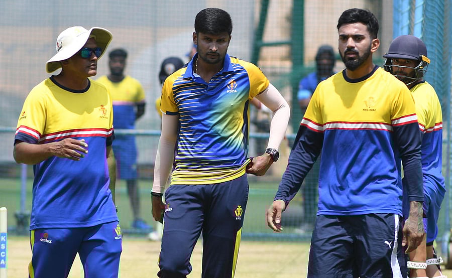 KL Rahul (right). DH FILE PHOTO