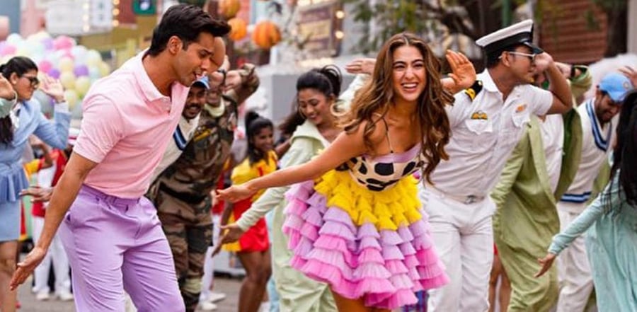 A still from 'Coolie No. 1'. Credit: Twitter Photo/saraalikhan95