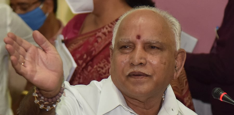 Karnataka CM BS Yediurappa. Credit: DH File Photo