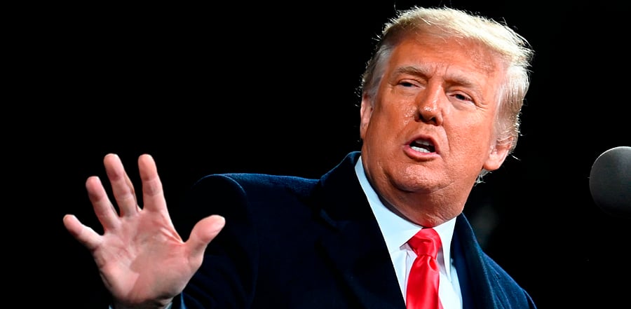 US President Donald Trump. Credit: AFP