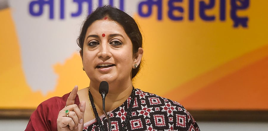 Union Minister Smriti Irani. Credit: PTI