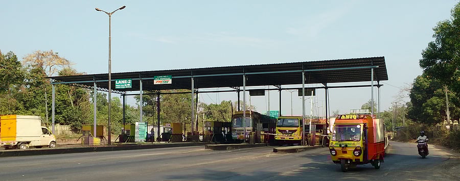   A view of toll gate near NITK in Surathkal. Credit: DH File Photo