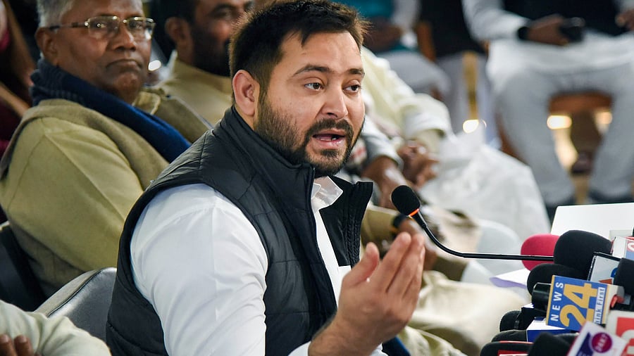 RJD leader Tejashwi Yadav. Credit: PTI Photo
