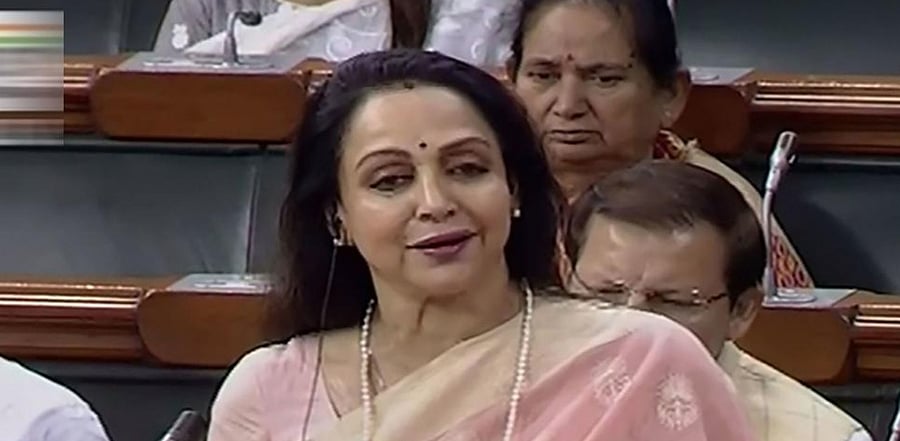 Hema Malini. Credit: PTI file photo.