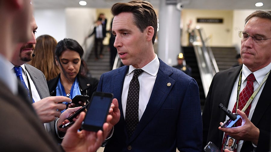 US Senator Josh Hawley. Credit: AFP Photo