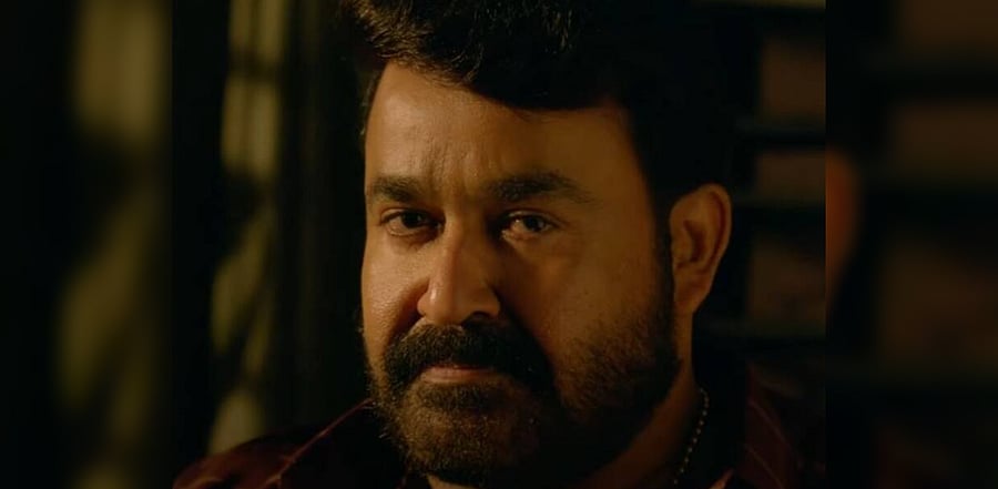Actor Mohanlal in 'Drishyam 2'. Credit: Screengrab/AmazonPrimeVideo