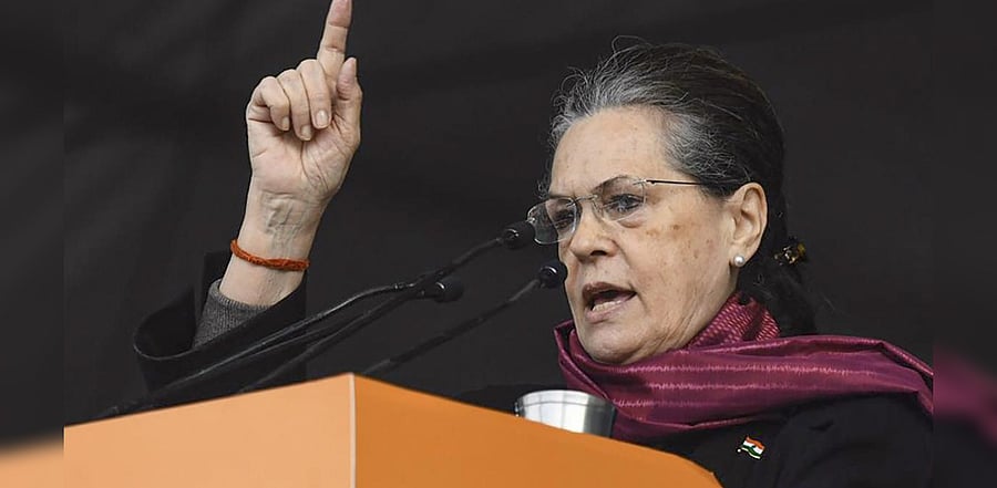 Congress president Sonia Gandhi. Credit: PTI Photo