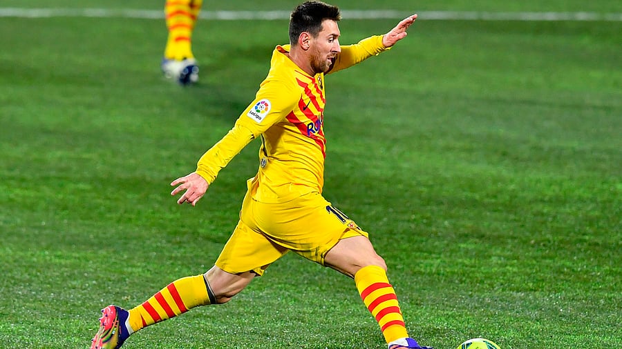 Barcelona's Argentinian forward Lionel Messi. Credit: AFP Photo