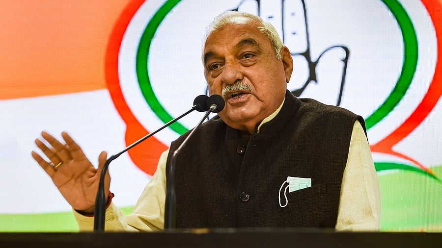 Senior Congress leader Bhupinder Singh Hooda. Credit: PTI Photo