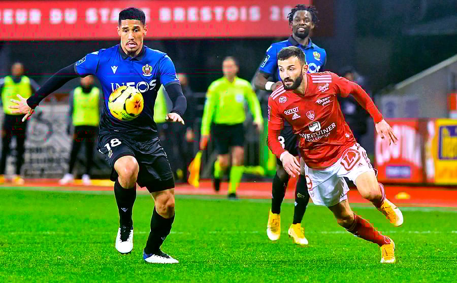 Nice's French forward William Saliba. Credit: AFP Photo