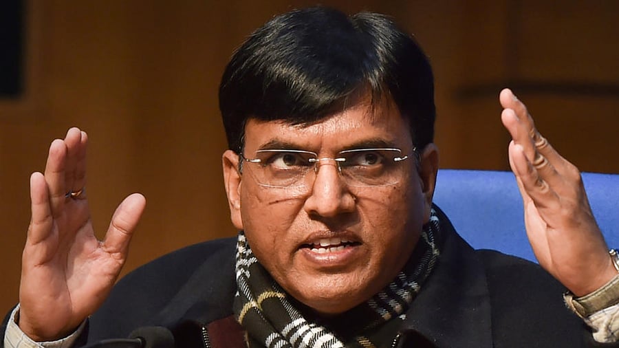 Union Minister Mansukh Mandaviya. Credit: PTI Photo