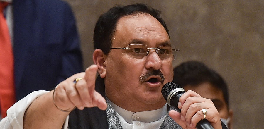 BJP president J P Nadda. Credit: PTI Photo