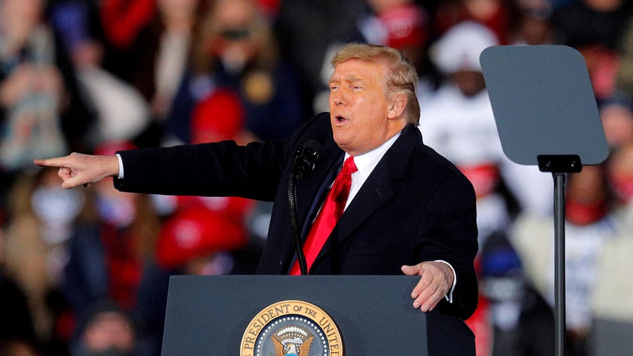 US President Donald Trump. Credit: Reuters File Photo