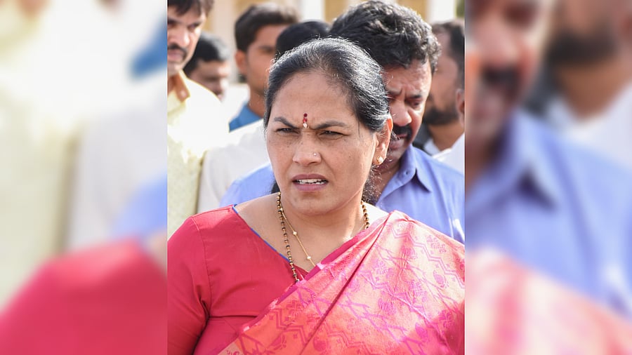 Udupi-Chikkamagalur MP Shobha Karandlaje. Credit: DH Photo