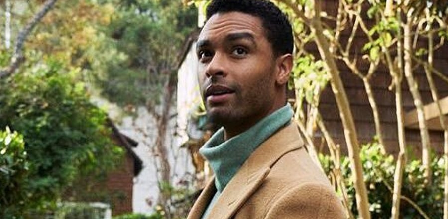 Rege-Jean Page, the breakout star of period romance 'Bridgerton'. Credit: Twitter/@regejean