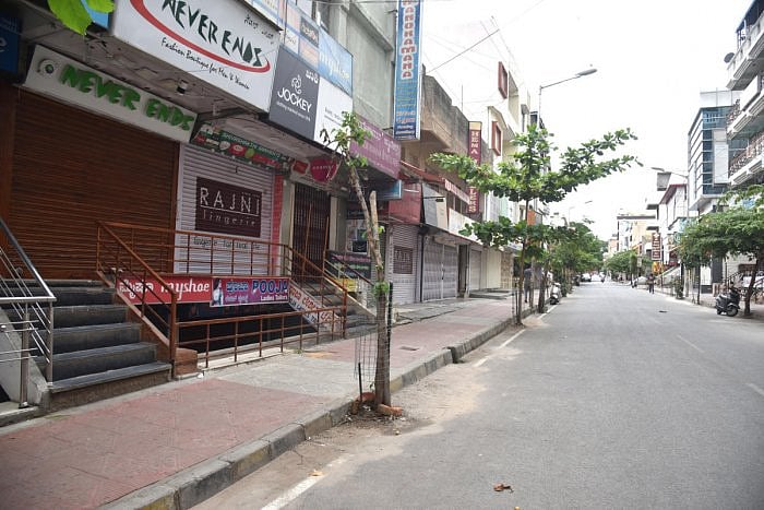Lockdown in Karnataka. Credit: DH Photo