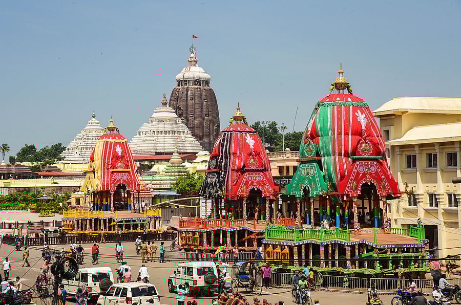 Lord Jagannath's Rath Yatra in Puri. Credit: PTI File Photo