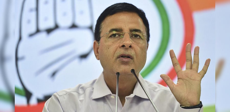 Congress spokesperson Randeep Singh Surjewala. Credit: PTI Photo