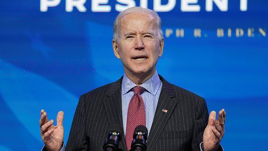 US President-elect Joe Biden. Credit: Reuters Photo