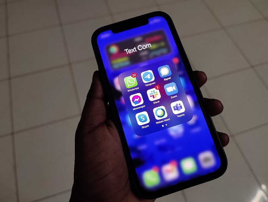 Best of three: WhatsApp vs Telegram vs Signal. Credit: Credit: DH Photo/KVN Rohit