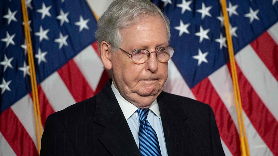 Senate Majority Leader Mitch McConnell. Credit: AFP File Photo