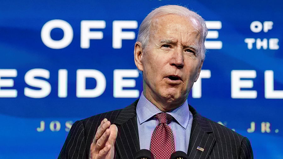 US President-elect Joe Biden. Credit: Reuters File Photo