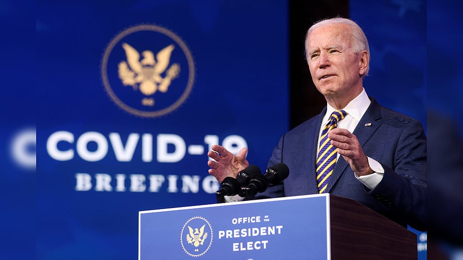 US President-elect Joe Biden. Credit: Reuters File Photo