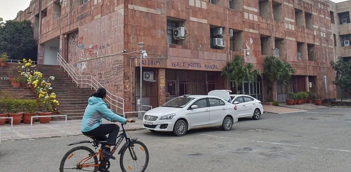 Admin block of JNU Campus in New Delhi. Credit: PTI File Photo