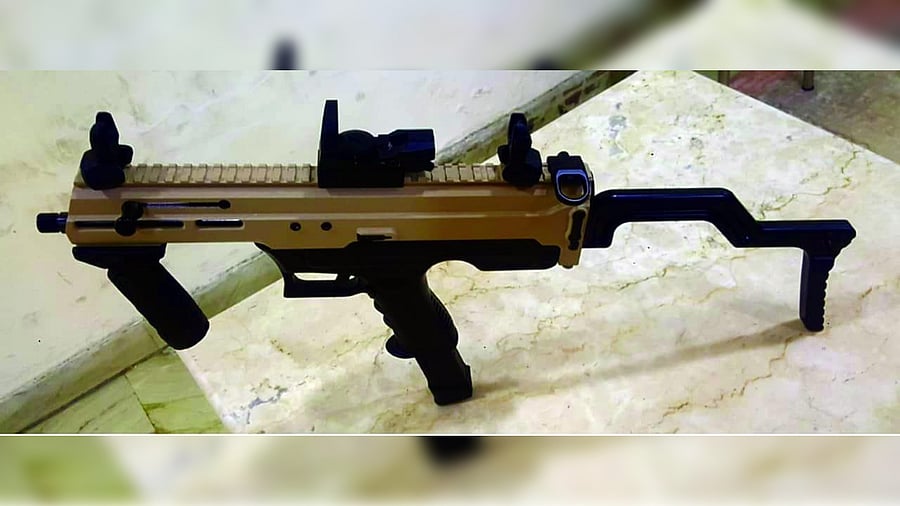 The 9mm machine pistol was jointly developed by DRDO’s Armament Research and Development Establishment (ARDE). Credit: DRDO