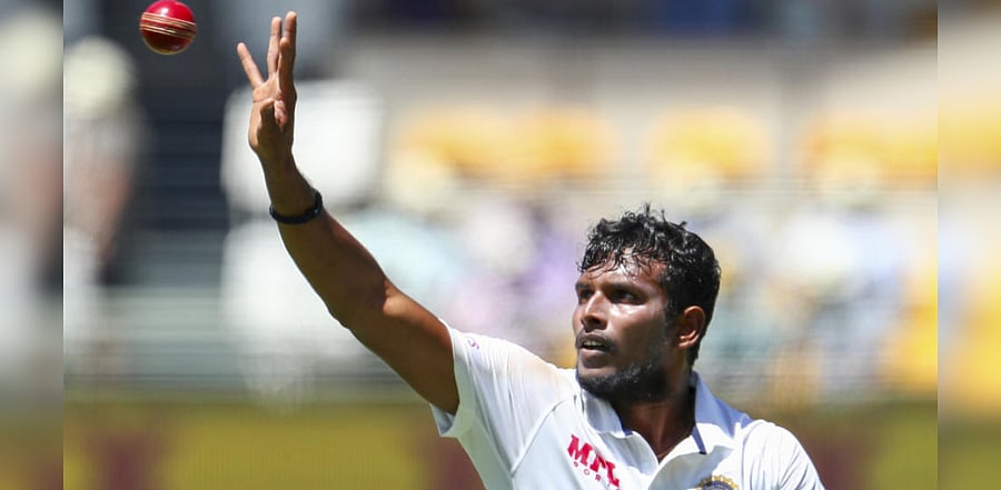 India's Thangarasu Natarajan. Credit: AP Photo