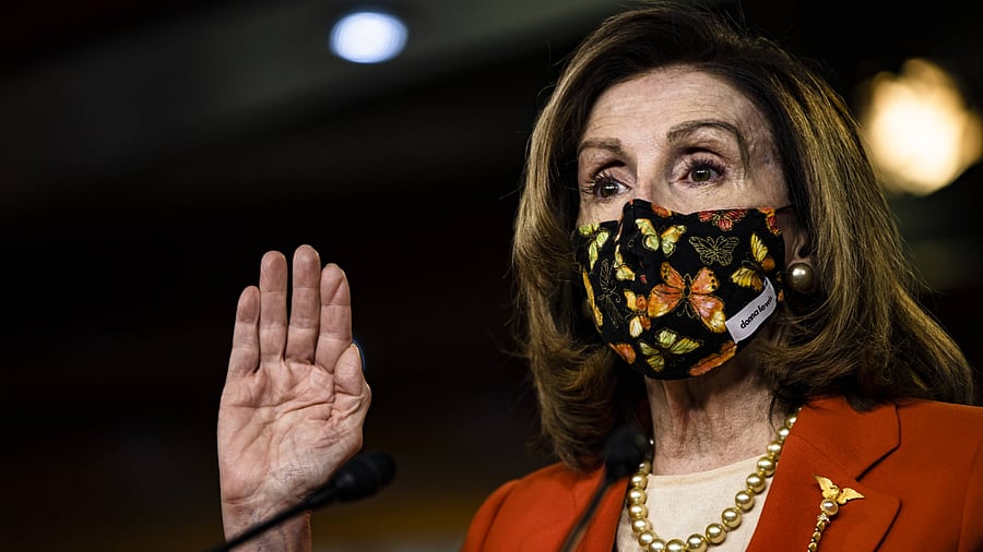 House Speaker Nancy Pelosi Holds News Conference On Capitol Hill. Credit: AFP Photo