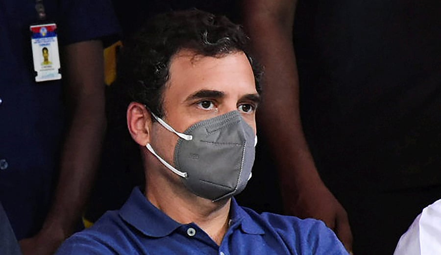 Congress leader Rahul Gandhi witnesses 'Jallikattu' at Avaniyapuram in Madurai, Thursday, Jan. 14. 2021. Credit: PTI Photo