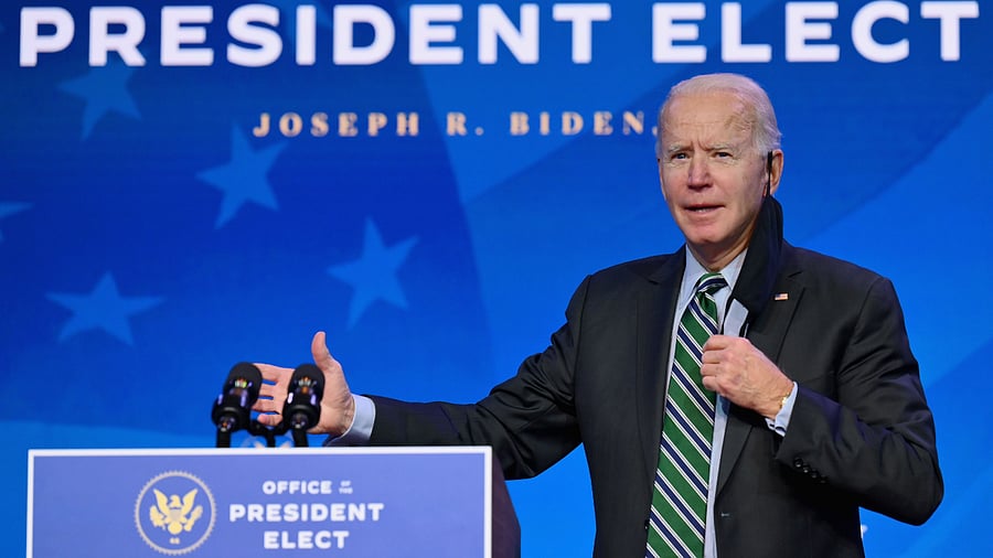 US President-elect Joe Biden. Credit: AFP Photo