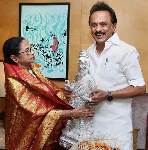 Mamata Banerjee and Stalin file photo. Credit: PTI Photo