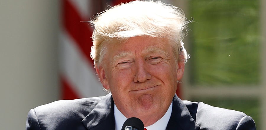 US President Donald Trump. Credit: Reuters Photo