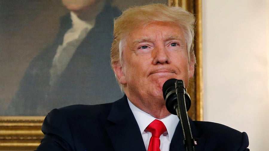 US President Donald Trump. Credit: Reuters File Photo