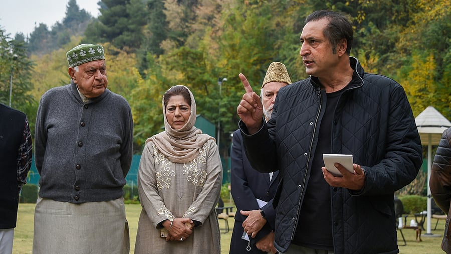 Former People's Alliance for Gupkar Declaration spokesperson Sajjad Lone. Credit: PTI File Photo