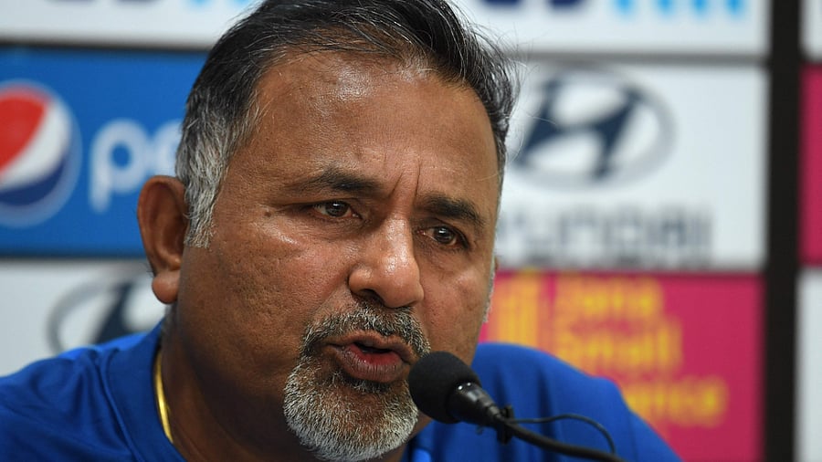 India's bowling coach Bharat Arun. Credit: AFP Photo